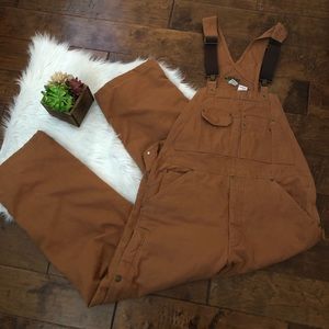 NEW Brazos Overalls Men’s Size Medium Tan Bib